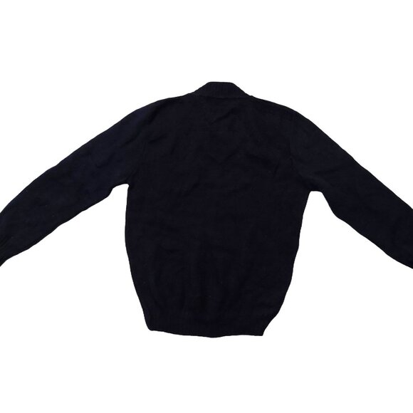 Retro Vintage 1940s-1960s Black V-neck Long Sleeve Knit Sweater Sz Small - Picture 6 of 7